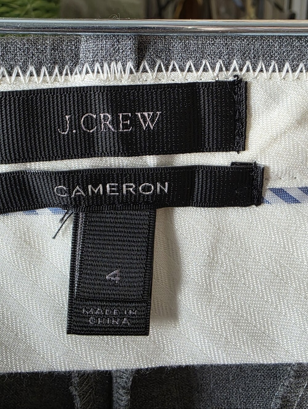 J.Crew Cameron Pants - Light Grey